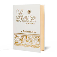 Bibia Latinomerica. Letra Grande. Blanca.