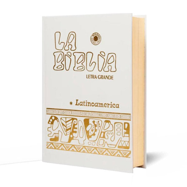Bibia Latinomerica. Letra Grande. Blanca.